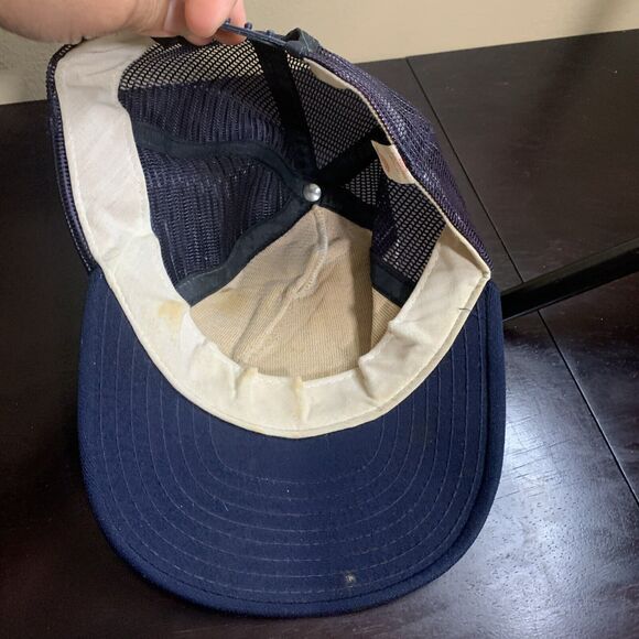 Vintage NFL Kids Chicago Bear Power 1985 AJD Mesh Trucker Snapback Hat Cap - Picture 8 of 11